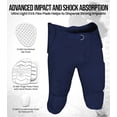 thumbnail image 4 of Exxact Sports Proline Men's Integrated Football Pants with 7 Flex Pads, Lightweight Football Practice Pants for Protection (AXL, Navy), 4 of 7