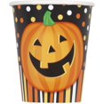 thumbnail image 1 of 9oz Smiling Pumpkin Halloween Party Cups, 8ct, 1 of 1