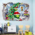 thumbnail image 1 of Adhesivo de pared Grinch Christmas 3D de PVC para decoración navideña, 1 of 1