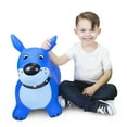 thumbnail image 6 of Waddle Dog Bouncer Inflatable Ride on Space Hopper, Blue, 6 of 8