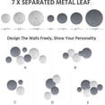thumbnail image 6 of ZXNYH Silver and Grey Wall Decor for Living Room, 7PCS Metal Wall Art Hanging Sculptures for Office Dining Room Decoration, Modern Silver Home Decor for Apartment Bedroom New Home Gift, 6 of 8