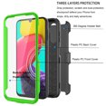 thumbnail image 5 of Ebizware Case for Samsung Galaxy A14 5G with [Built-in Screen Protector] Holster Belt Clip Military Grade Heavy Duty Protection Kickstand Defender Cover for Galaxy A14 5G - Black/Green, 5 of 8