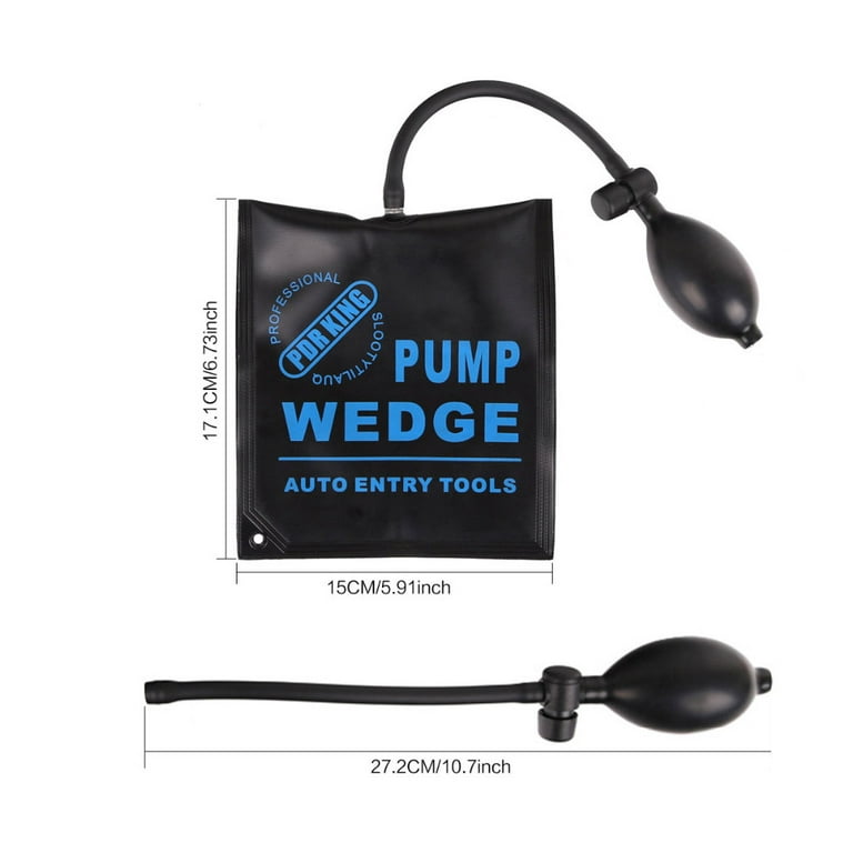 IMPROVED 3 Piece Commercial Grade Air Wedge Bag Pump Professional