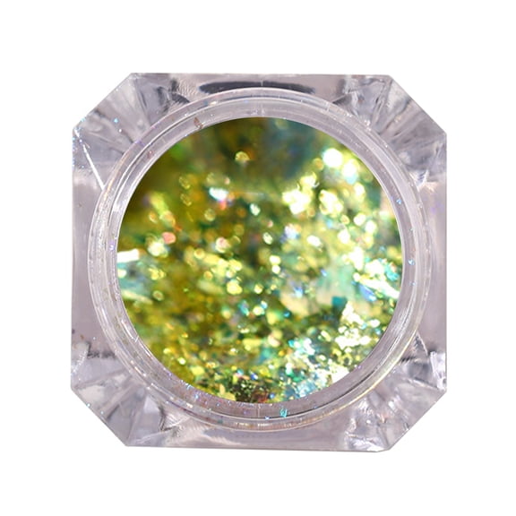 UDIYO 1 Box Nail Decoration Multiple Shapes High Shine Effect Plastic Mixed Colorful Nail Glitter Sequins Manicure Jewelry Beauty Supplies