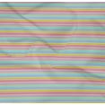 thumbnail image 4 of oneOone Organic Cotton Poplin Twill Fabric Multicolor Stripe Print Fabric By Yard 42 Inch Wide, 4 of 4