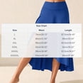 thumbnail image 4 of IFNWSV Plus Size Skirt,Solid Color High Waist Irregular Ruffle Split Hem Long Skirt Elegant Drape Casual Style,Skirts for Women Trendy Red 5XL, 4 of 6