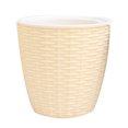 thumbnail image 1 of CAROOTU Cache-Pot Intérieur en Plastique Rotin Cache-Fleurs Rond Décor Moderne Durable, 1 of 7