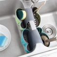 thumbnail image 3 of LLC Green Hanging Saddle Sink Kitchen Sponge Holder Soap Drainer Storage Box Drain Basket, 3 of 5