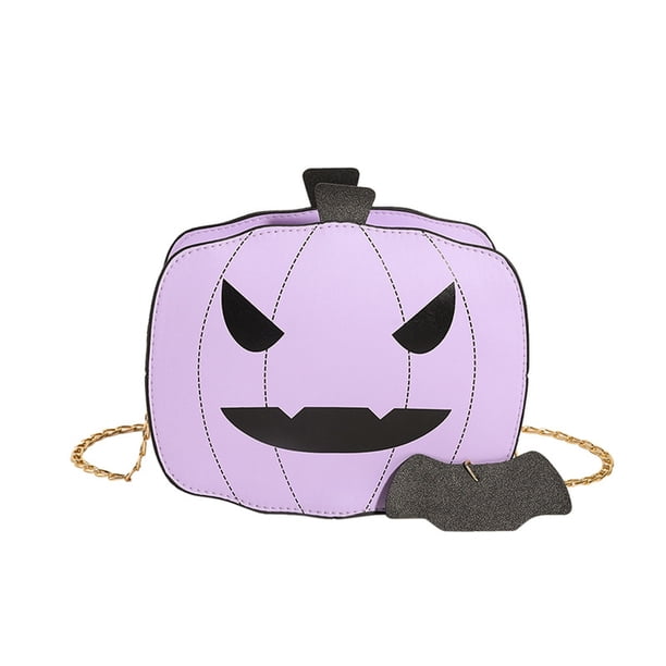 Bolso de calabaza Bolso bandolera de Halloween para mujer Accesorios elegantes y de Halloween A