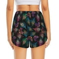 thumbnail image 2 of Lsque Feathers And Butterflies Printed Women's Running Shorts with Liner Pockets,Elastic Quick Dry Workout Athletic Gym Yoga Shorts,Womens High Waist Shorts-Large, 2 of 9