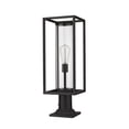 thumbnail image 5 of Z Lite 584PHMR-533PM-BK 24 in. Dunbroch 1 Light Black Outdoor Pier Mounted Fixture, 5 of 7