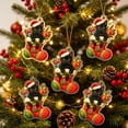 thumbnail image 6 of Christmas Acrylic Ornament, Flat Christmas Stocking, Hanging Pendant, Clear Durable Material, Holiday Tree Decoration, Indoor Home Party Decor, 3.14 x 1.18 inch, 6 of 7