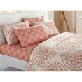 thumbnail image 1 of Chic Home SS5259-US Ness 6 Pièces Ensemble de Draps Super Doux Taies d'Oreiller&44; Rouge - King Brick, 1 of 1