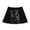 Black, variant on Girls Chinese Embroidered Pleated Skirt, Floral A-Line Midi Skirt with Elastic Waist for Kids