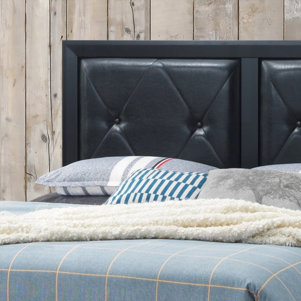 Queen Size Metal Platform Bed Frame with No Box Spring, Black for Bedroom