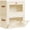 Beige, variant on Large Closet Storage Organizer - Clothes Storage Bins with Handles & Window, Collapsible Decorative Boxes with Lids, Fabric Containers for Living Room, Dorm, 4 Pack, Grey