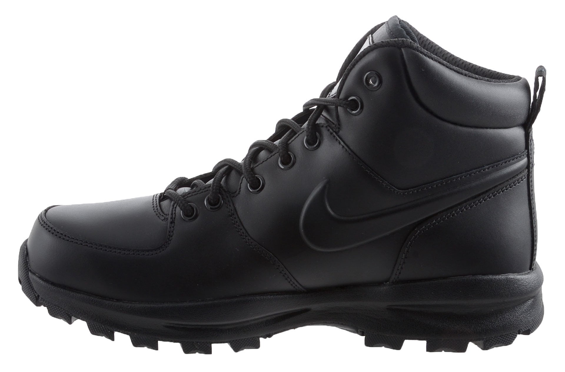 Men's & Big Nike Manoa Leather Black/Black (454350 003) - 14 - Walmart.com