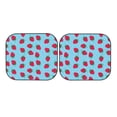 thumbnail image 7 of Goofa Strawberries Pattern 2 Piece Car Windshield Sun Shade Foldable | Front Windshield Shade for Sun, Heat and UV Rays | Sunshade for Car Front Window-Medium, 7 of 7