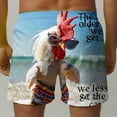 thumbnail image 5 of Luxalzxs Funny Chicken Mens Swim Trunks, Rooster Swimming Trunk for Men, Beach Shorts, Mens Swim Shorts Fashion Quick-Dry Beach Board Shorts, 5 of 6