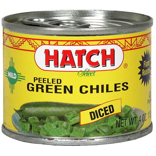 Hatch Diced Mild Green Chilies, 4 oz (Pack of 24)