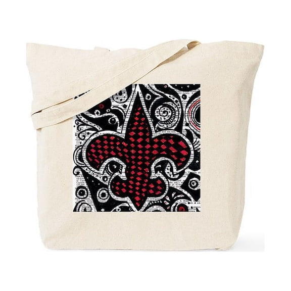 CafePress - Black And Red Pillow (3) Tote Bag - Unisex Canvas Tote Bag, Beige, 1-Piece