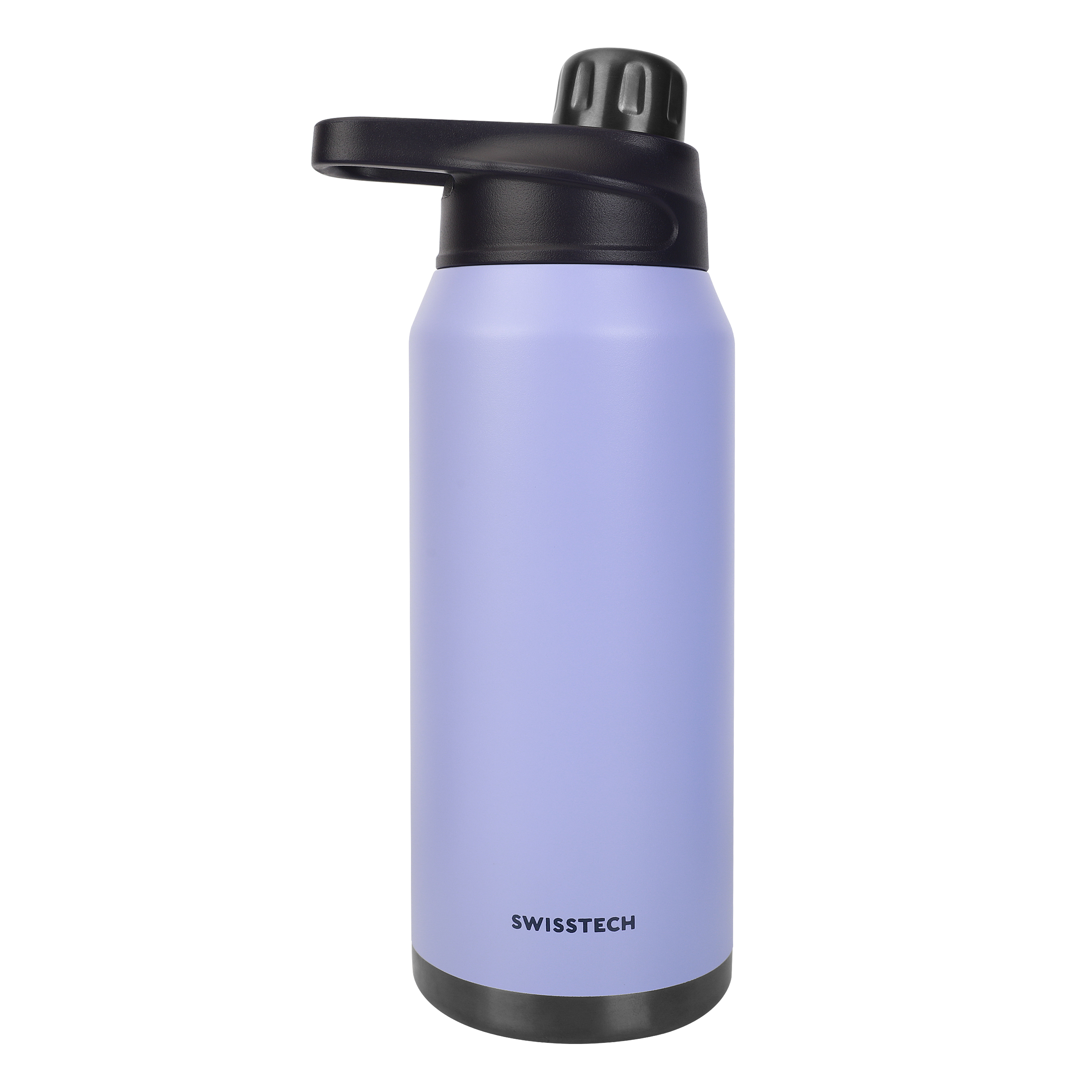 Swiss Tech Flasche 27 oz Stainless Steel Water Bottle with Magnetic Cap, Myrtle Purple