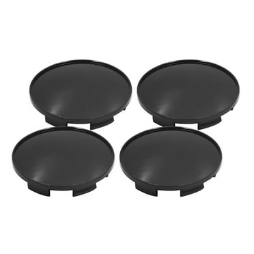 Unique Bargains 4pcs 68mm Dia 6 Clips Car Wheel Tyre Center Hub Caps Covers Protector Black