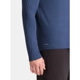 thumbnail image 5 of Athletic Works Men's and Big & Tall Men's Tri-Blend Tee with Long Sleeves, Sizes XS-4XLT, 5 of 5