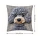 thumbnail image 3 of Funda de almohada decorativa con bordado de 45 x 45 cm | Funda de almohada gris para sofá, dormitorio, sala de estar, decoración del hogar, 3 of 5