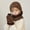 Coffee, variant on Children's Warm Winter Hat Neck and Gloves Set for Ages 4 to 10 - Cozy Knitted Woolen Ensemble with Ear for Big Kids