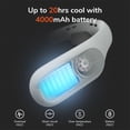 thumbnail image 4 of Summer Portable Neck Fan Rechargeable 4 Speeds Bladeless FANS with Metal Neck Brace Electric Leafless Hanging Neck Cooling Fan, 4 of 7