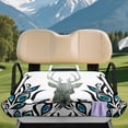 thumbnail image 3 of Uourmeti Peacock Feather Print Golf Cart Seat Universal, Fit for Sports Club Car Golfcart Suitable for 2-Seat Golf Carts 2 Passenger, 3 of 8