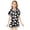 p-16Black40, variant on CAIVO Girls Halloween Printed Imitation Silk 2 Piece Pajama Sets Lapel Short Sleeve Button Down Shirt With Shorts Pjs