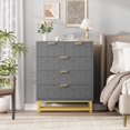 thumbnail image 2 of Ataucjin 5 Drawer Dresser for Bedroom,Chest of Drawers with Metal Base,Modern Chest Organizer with Wide Storage,Modern Dresser Chest Cabinet Organizer for Living Room,Hallway,Closet, 2 of 7