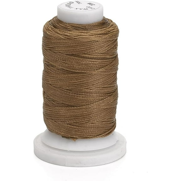 Waxed Polyester Cord 1 Roll 76.55 Yards(70m) 1mm Waxed Polyester Cord Flat Stringing Materials for DIY Bracelets Necklace Beading Jewelry Making and Crafts Camel Waxed Polyester Cord
