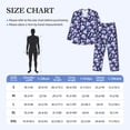 thumbnail image 4 of Lsque Skull crystal flower Pattern Long Sleeve Pajama Set for Men - Soft 2-Piece Sleepwear and Loungewear Set with Pockets, Comfy Nightwear-Small, 4 of 7