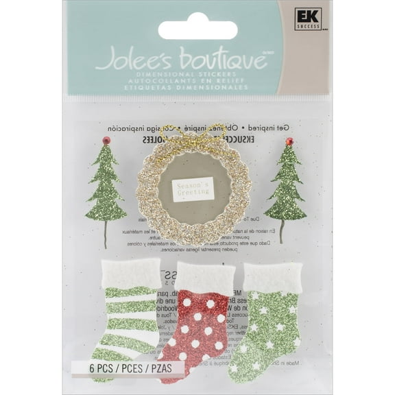 Jolee's Boutique Dimensional Stickers-Seasons Greetings