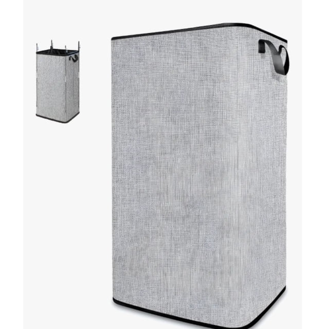 Cesto de Ropa Plegable 80L Grande Rectangular y con Asas Resistentes Ideal para Baño y Dormitorio