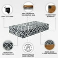 thumbnail image 3 of HANDICRAFTS HOME Moroccan Pattern Inspired Collection, Storage Organizer Decorative Box Multipurpose Gift - Moroccan Grey 12x6x2 inch, 3 of 7