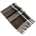 thumbnail image 6 of Alpine Swiss Mens Scarf Soft Knit Winter Scarves Plaid Striped or Solid Neck Covering Long Warm Stylish, 6 of 8