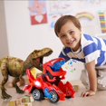 thumbnail image 4 of Transforming Car Dinosaur Toy Hirger Dino con música ligera para niños, 4 of 7