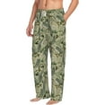thumbnail image 2 of Xecao Tropical Plants Green Men's Straight Lounge Pajama Pants: The Ultimate in Comfortable Sleepwear, 2 of 9