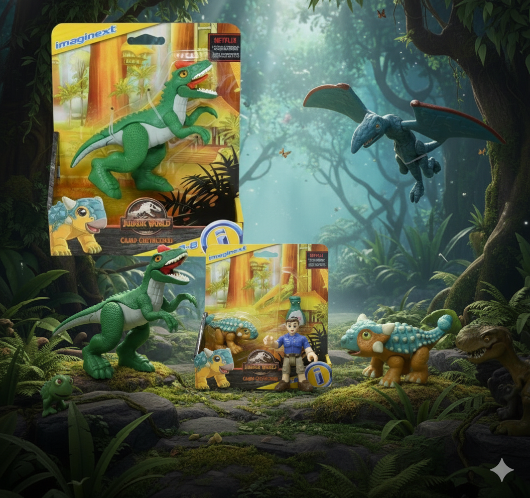 Fisher Price Jurassic World Dinosaurs 3-Pack Action Figures