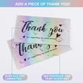 thumbnail image 3 of 120Pcs Thank You Cards Small Business,Mini 6 Styles Thank You for Supporting Cards Notes Shopping Holographic Thanks Greeting Cards for Retail Store Owner Goods Customer 2x3.5 Inch, 3 of 6