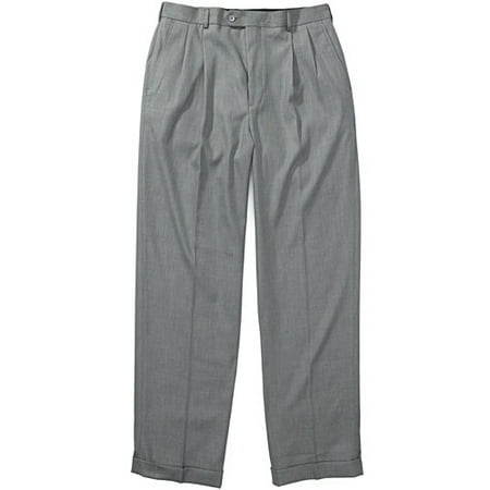Men's Cuffed Pleat-Front Premium Dress Pants