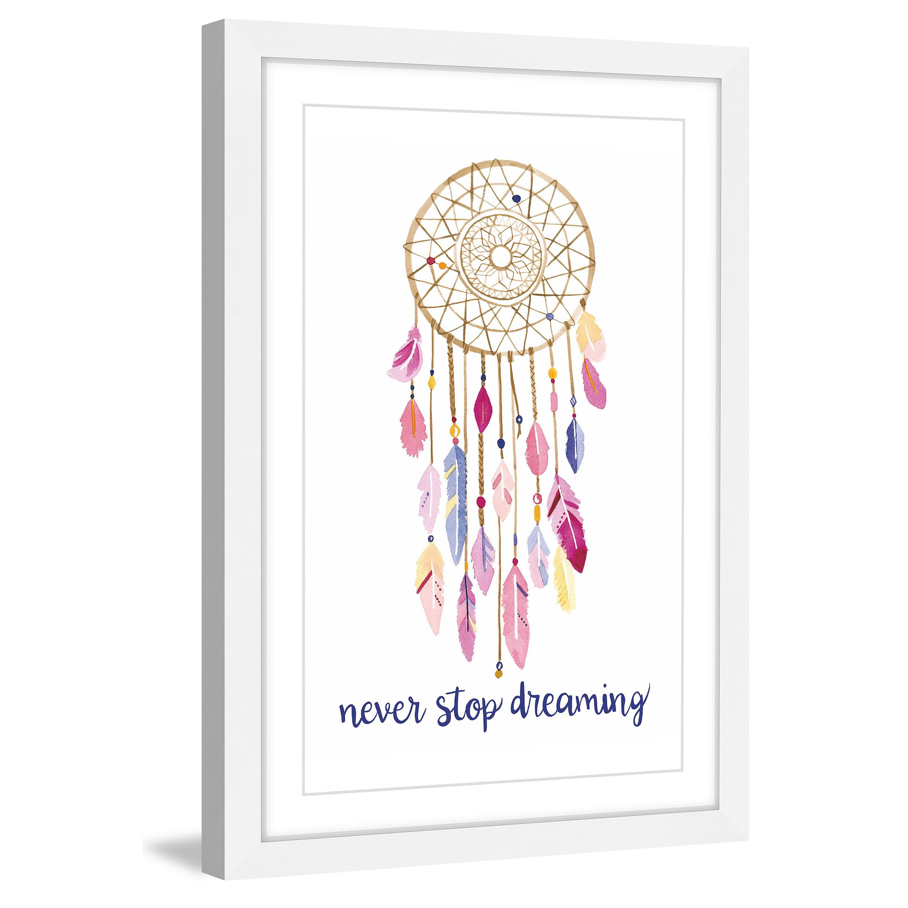 Marmont Hill "Dreamcatcher" By Molly Rosner Framed Painting Art Print, 30.0" x 1.5"