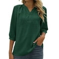 thumbnail image 1 of Blusa con cuello alto y estampado floral para mujer - Poliéster, corte holgado - Casual de primavera/verano - S-XXL, 1 of 5