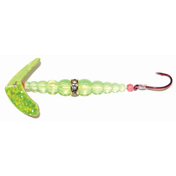 Mack's Lure Wedding Ring Spinner Pro Series Chartreuse Sparkle Flo Chartreuse 6