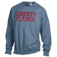 thumbnail image 2 of Men's ComfortWash Steel Blue Liberty Flames Stack Garment Dyed Crewneck Pullover Sweatshirt, 2 of 3