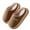 Coffee, variant on XIMIN Women Thick Sole Plush Striped Cotton Slippers Warm Memory Foam Comfy House Slippers with Anti-Skid Rubber Sole for Indoor and Outdoor,Autumn and Winter